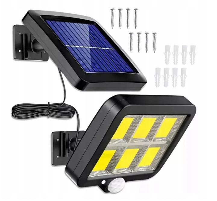 halogen led solarny czarny